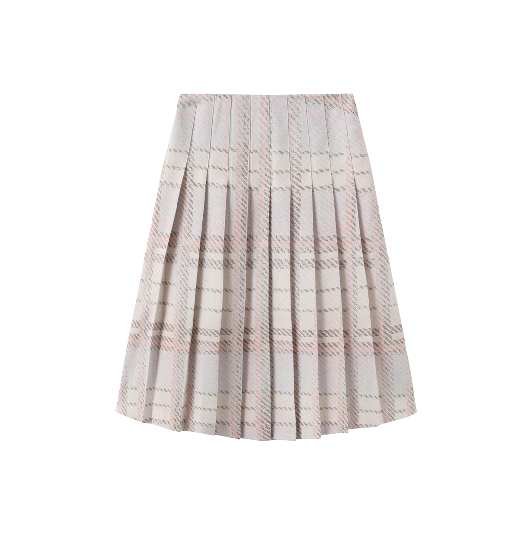 Plaid Printed Pleated Skirt