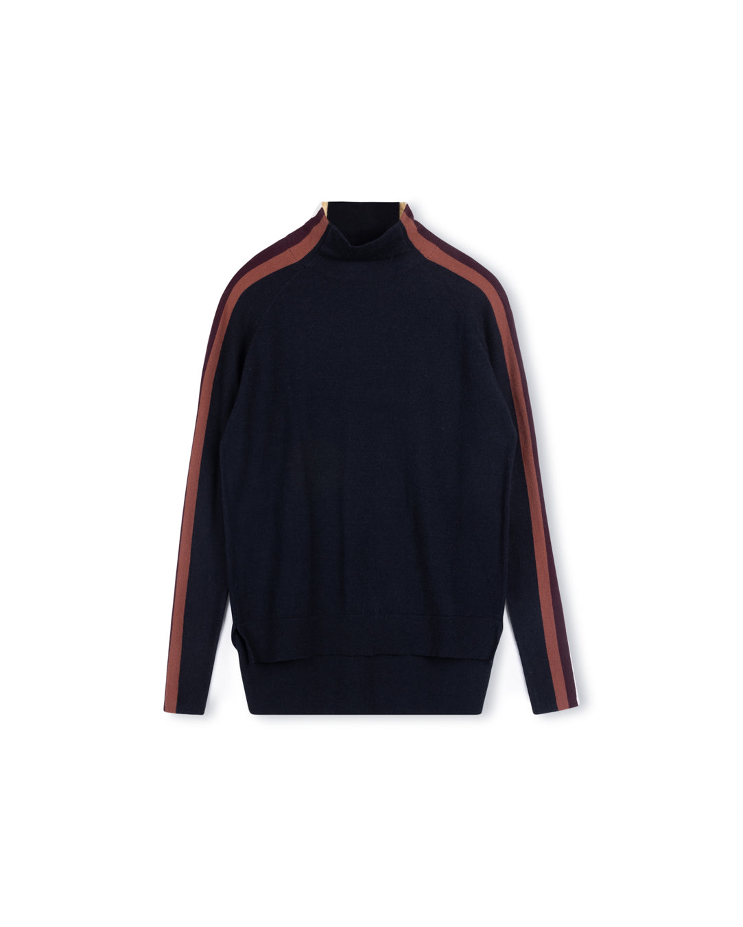 Oversized Sweater With Side Stripes W-15816