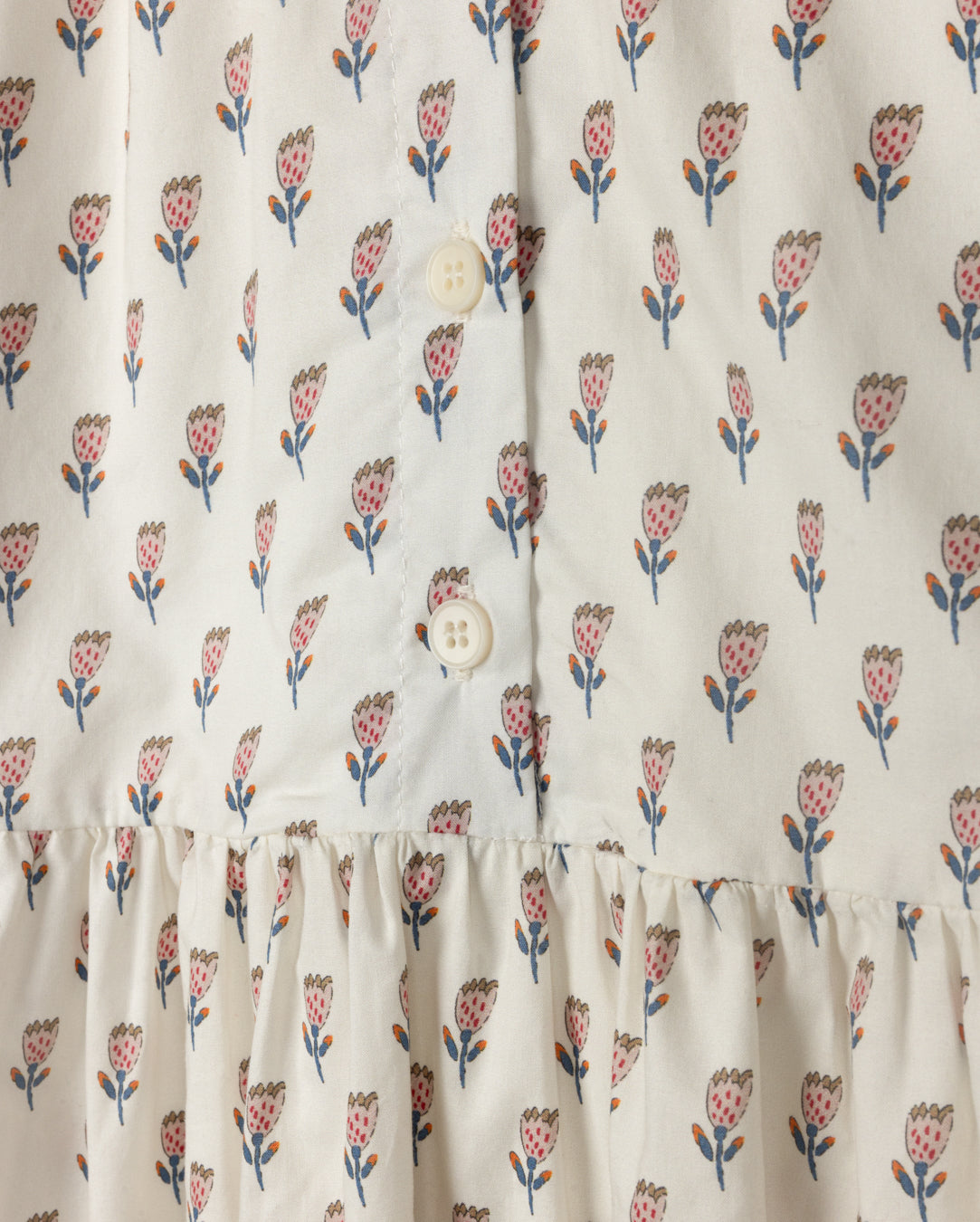 Rose Printed Bottom Tier Dress