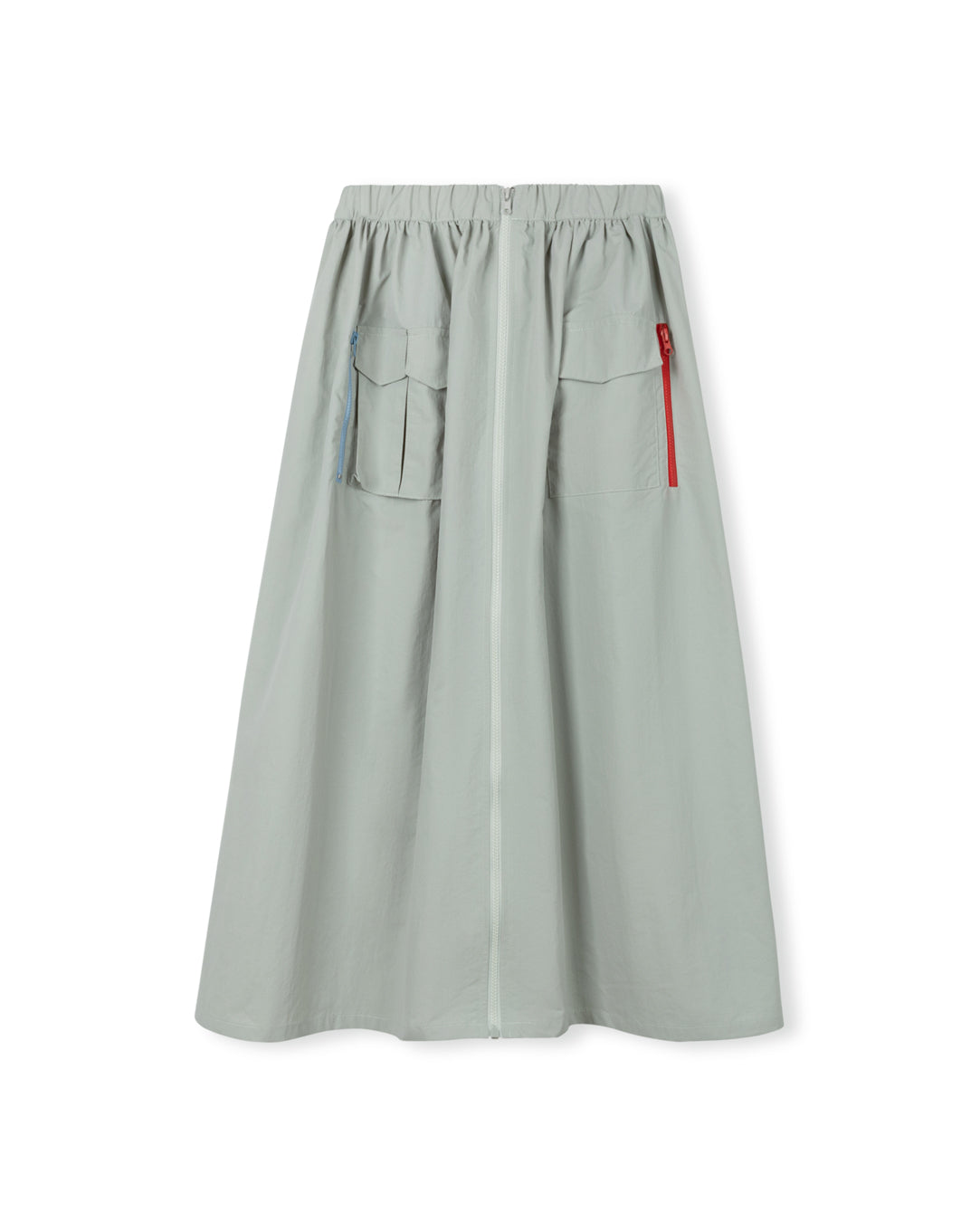 Margo Multi Colored Zipper Midi Skirt