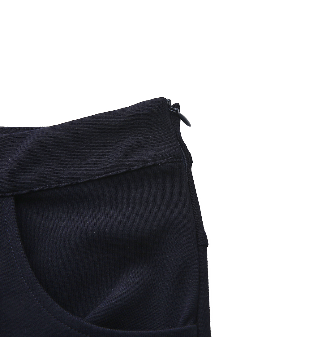 Ponti Side Zipper Maxi Skirt
