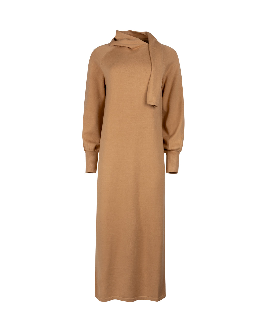 Neck Tie Knit Dress W-20982