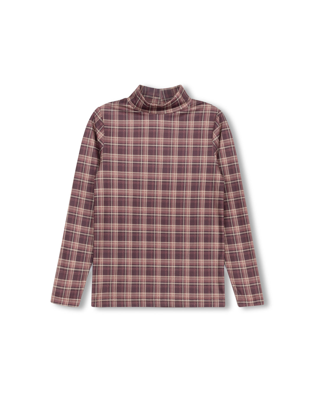 Track Plaid Turtleneck C-22971
