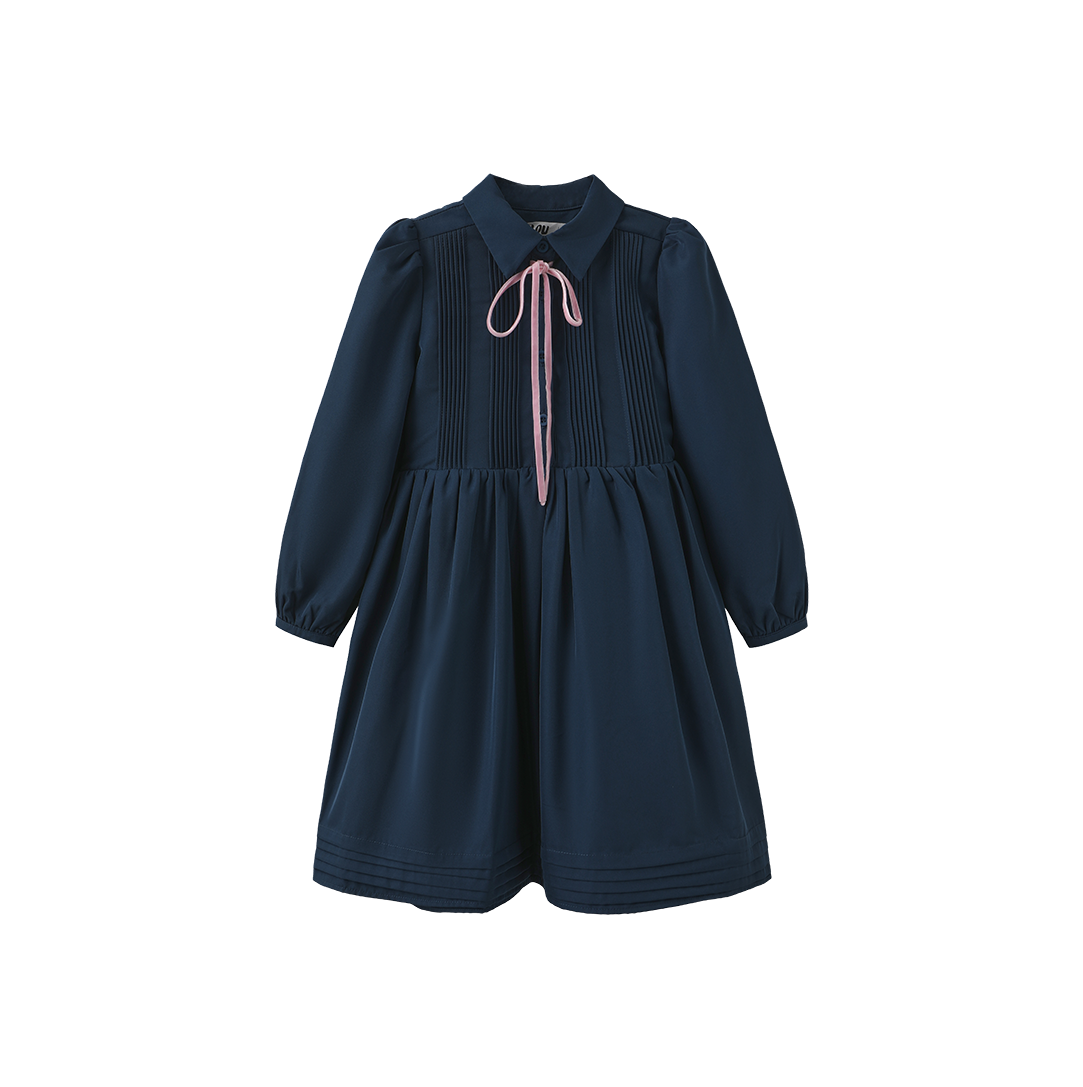 Pleated Detailed Waisted Dress