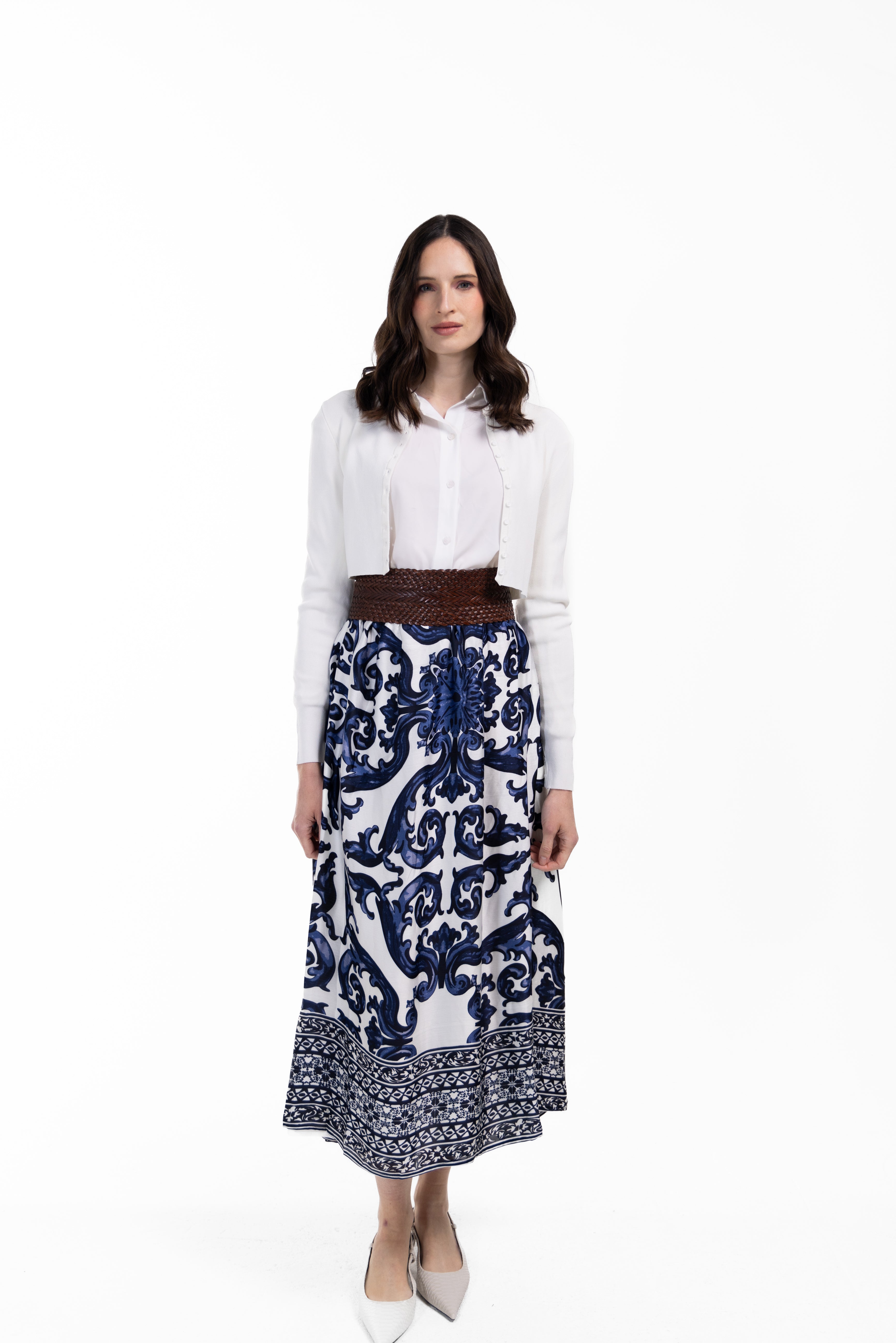 Multi Print Maxi Skirt