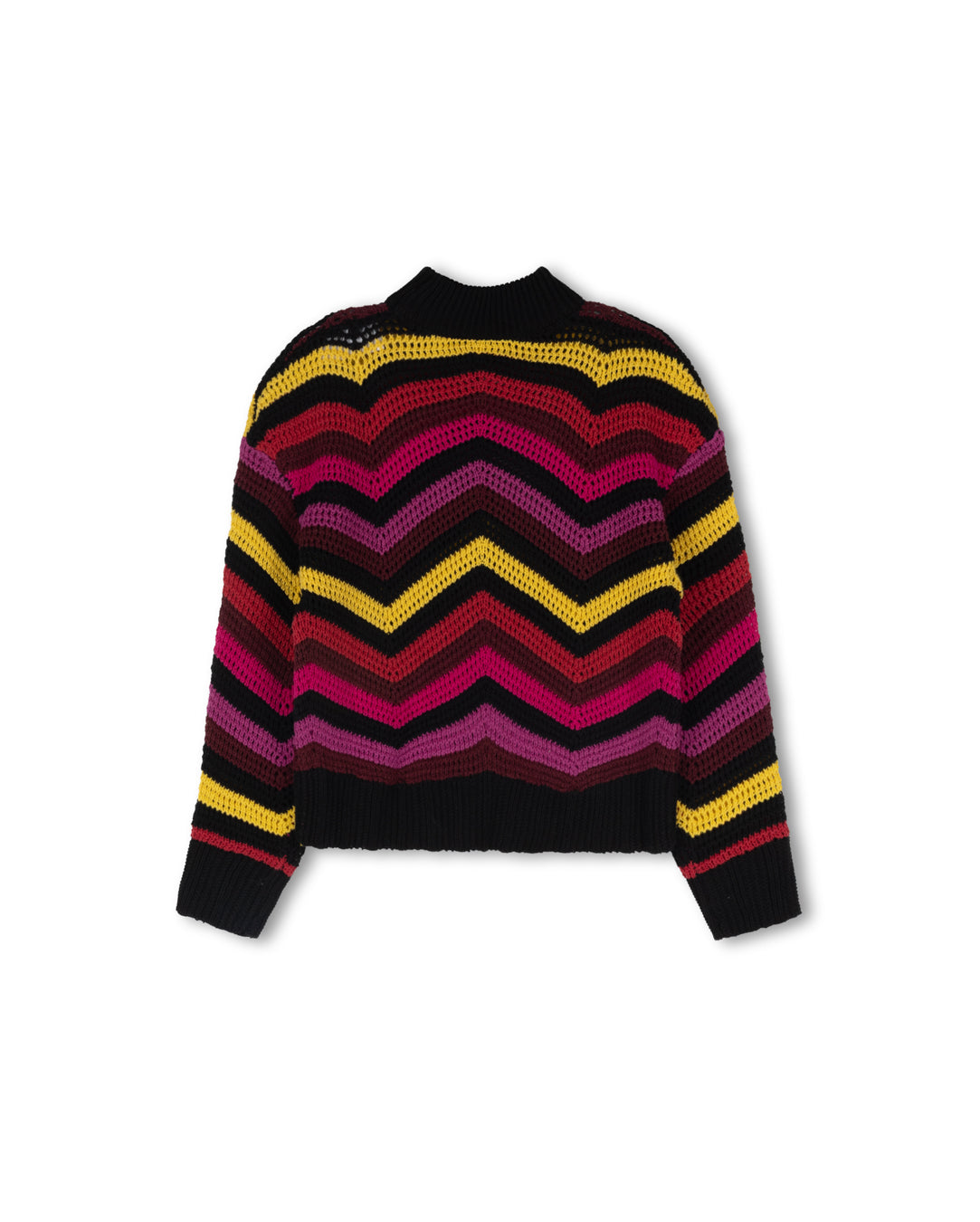 Chevron Knit Colorful Sweater C-21602
