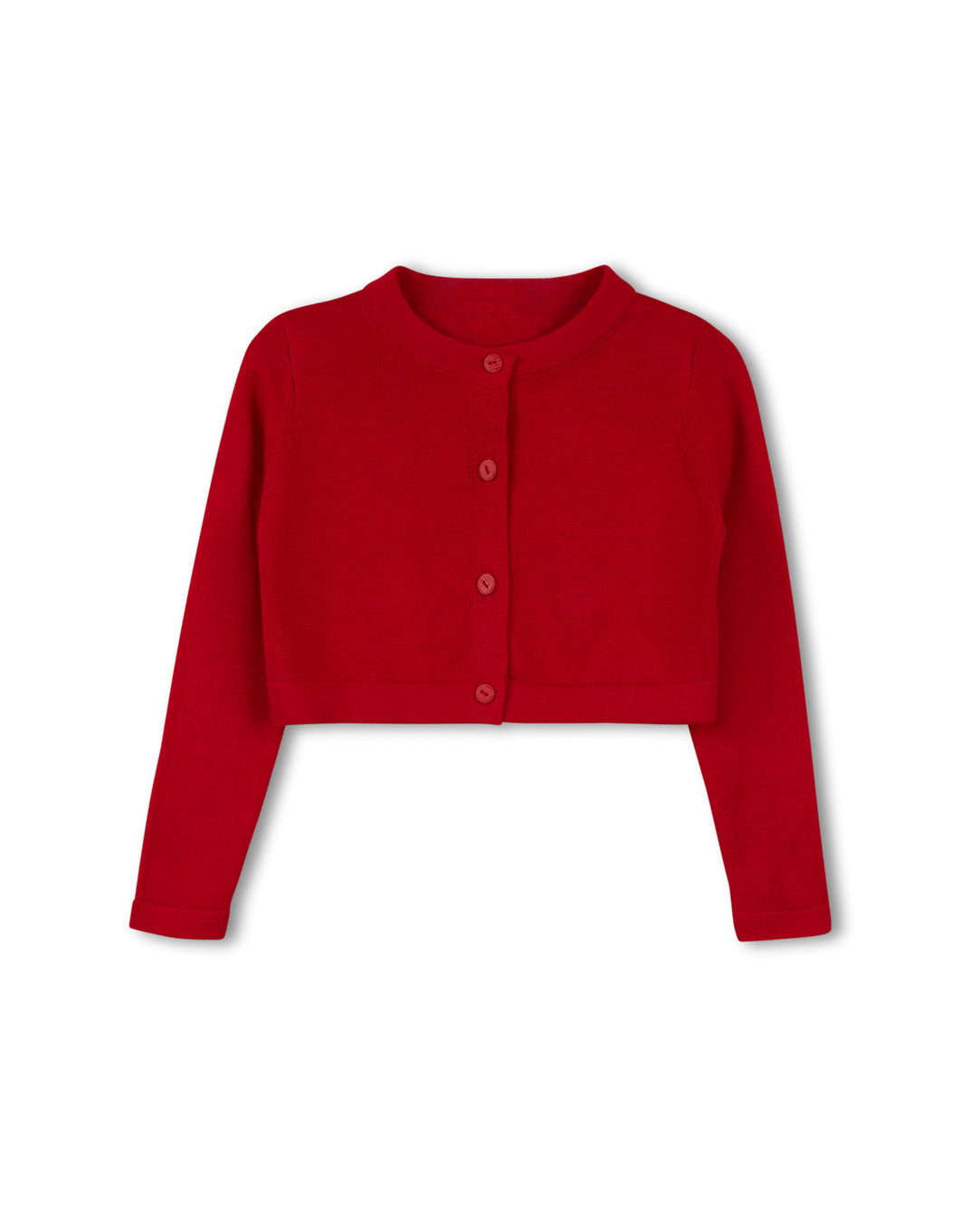 Cotton Knit Cropped Cardigan