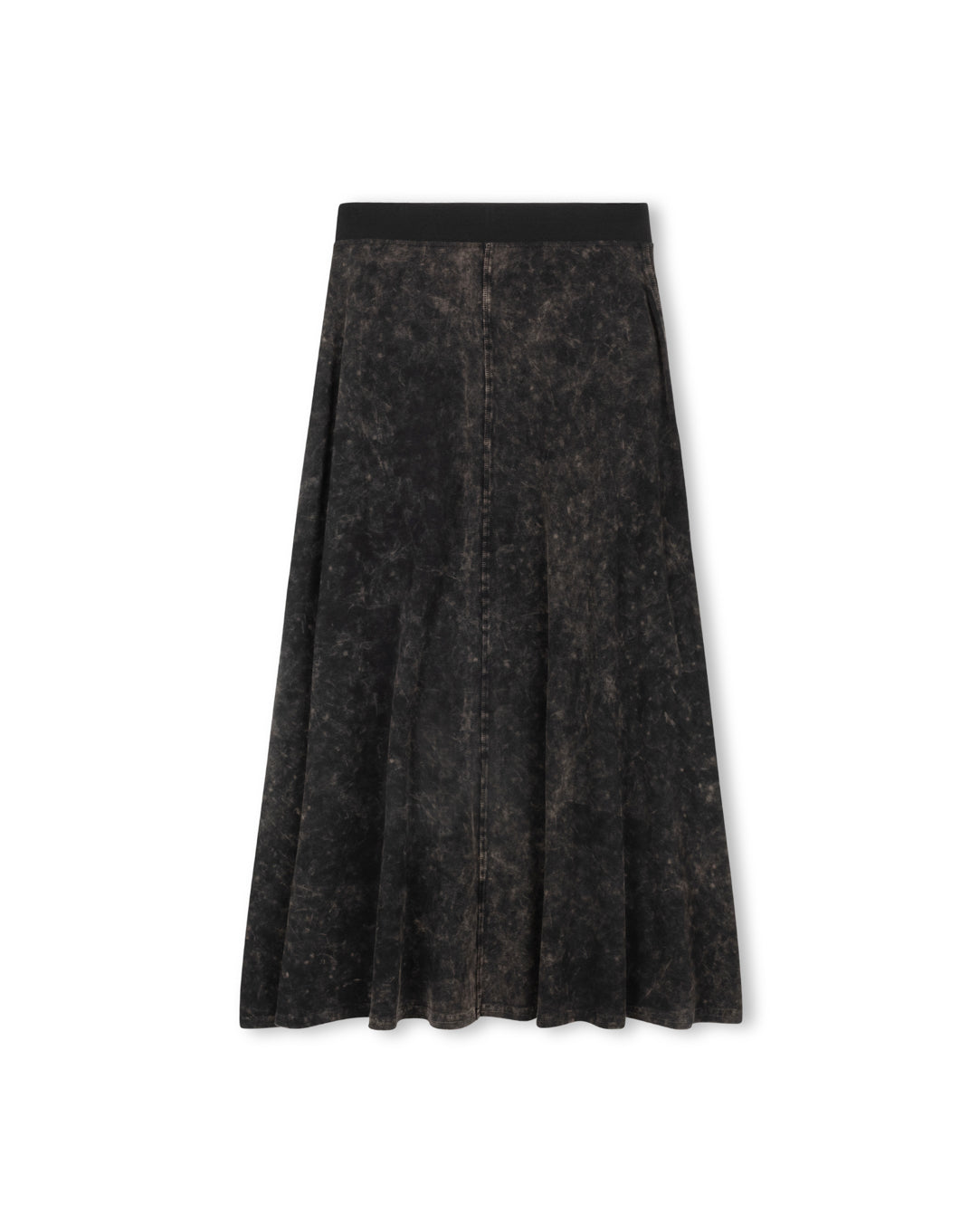 Elastic Waist A-line Maxi Skirt - Junees