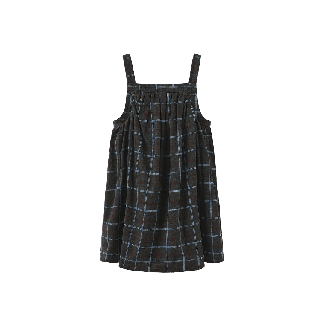 Round Wool Plaid Jumper
