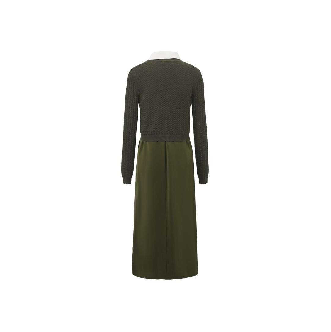 Sweater Overlay Slip Dress
