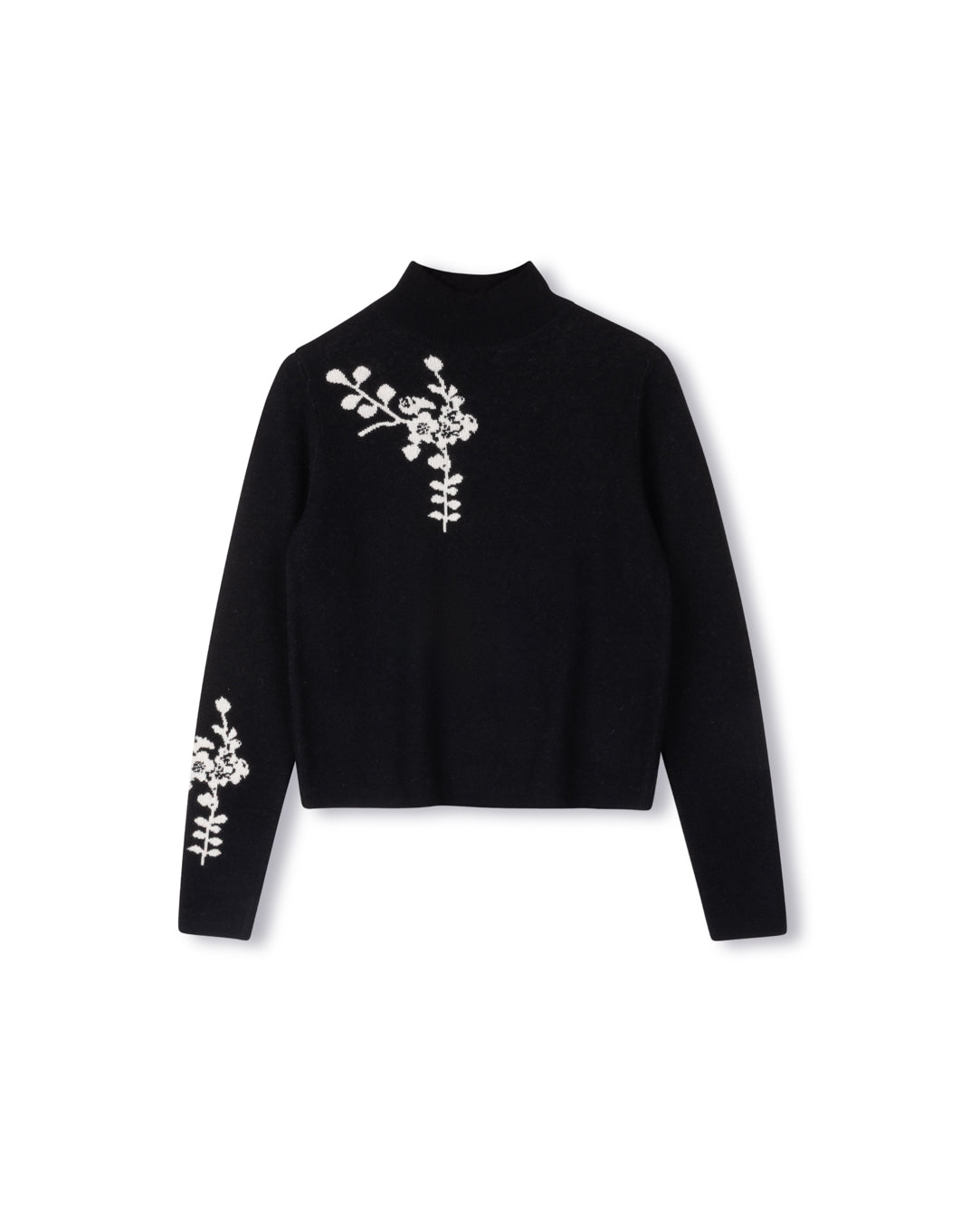 Fine Knit Flower Sweater