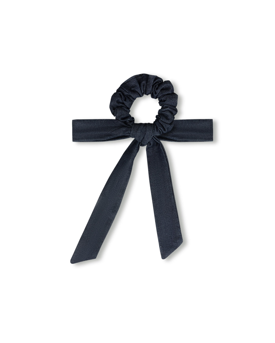 Denim Knot Tie Scrunchie