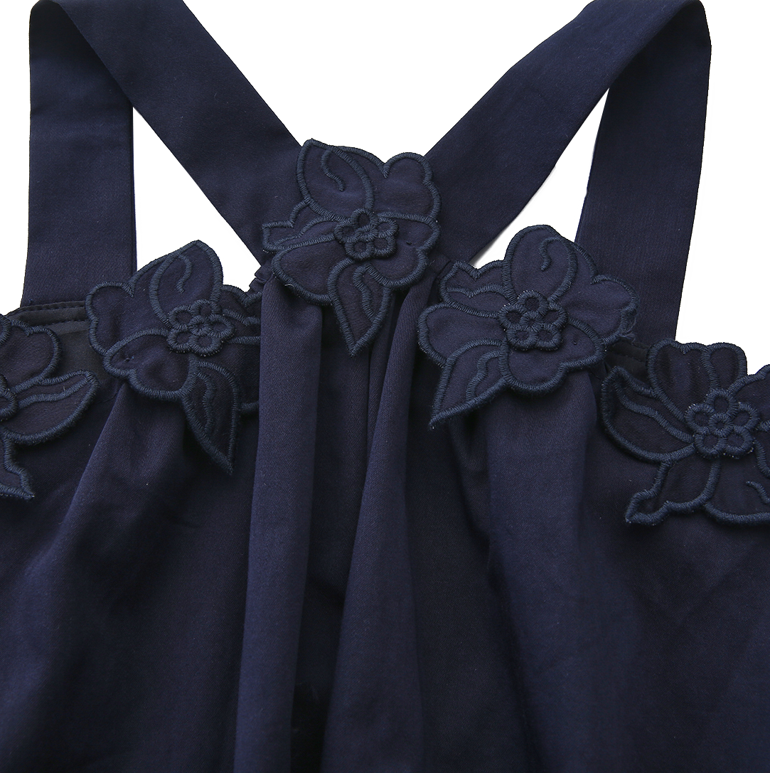 Tia Cross Strap Bubble Hem Dress
