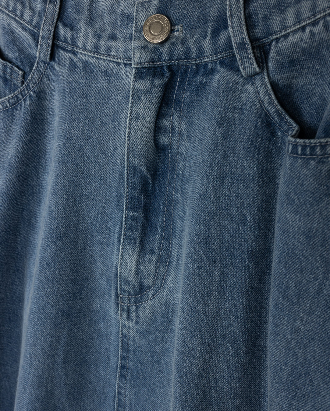 Denim Panel Flair Skirt