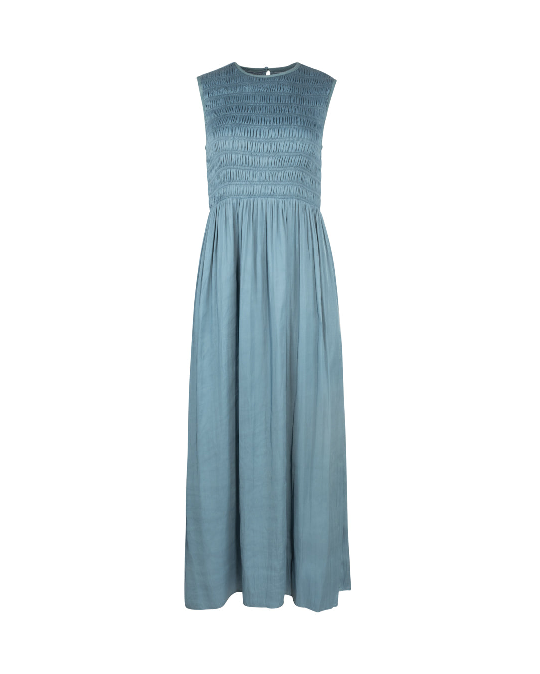 Oha Smocked Silk Maxi Dress