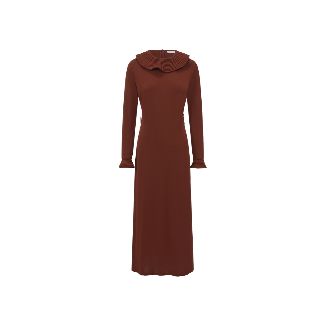 Collar Detail Scuba Dress