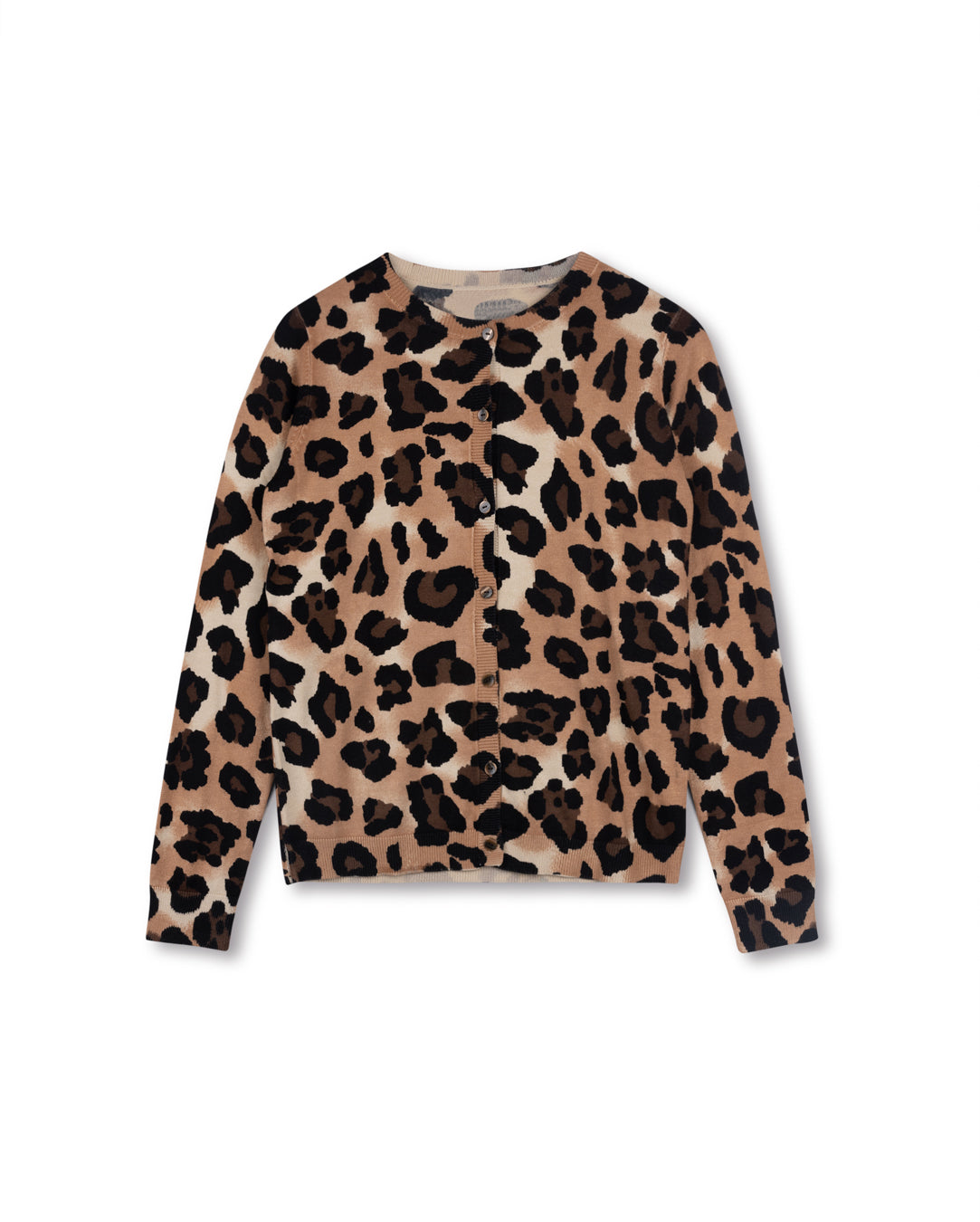 Mohair Leopard Cardigan W-15831