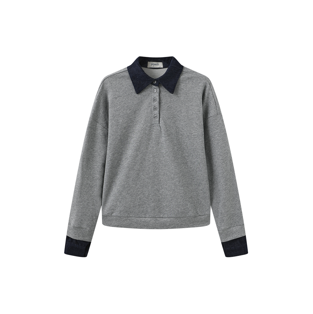Sally Collared Sweatshirt
