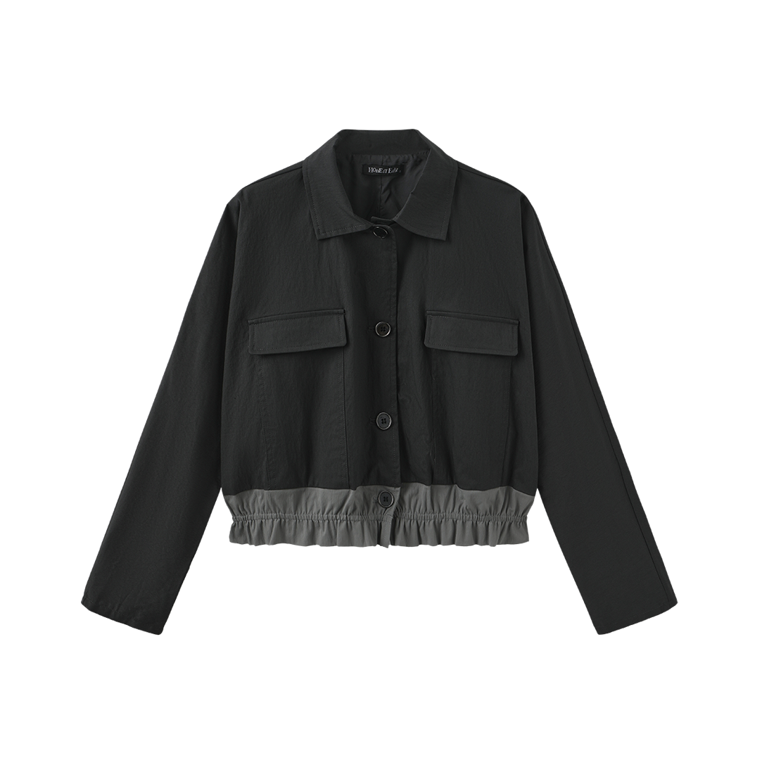 Lily Gathered Waist Button Down Top