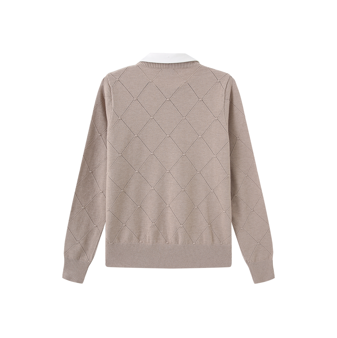 Gem Collar Detailed Sweater
