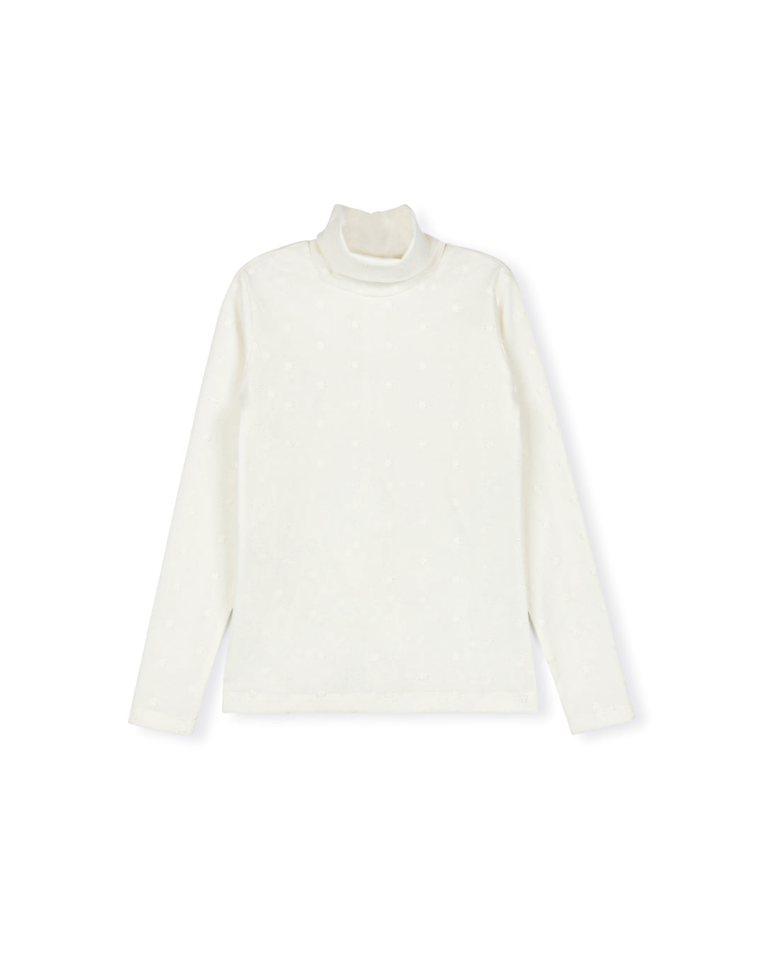 Swiss Dot Turtleneck