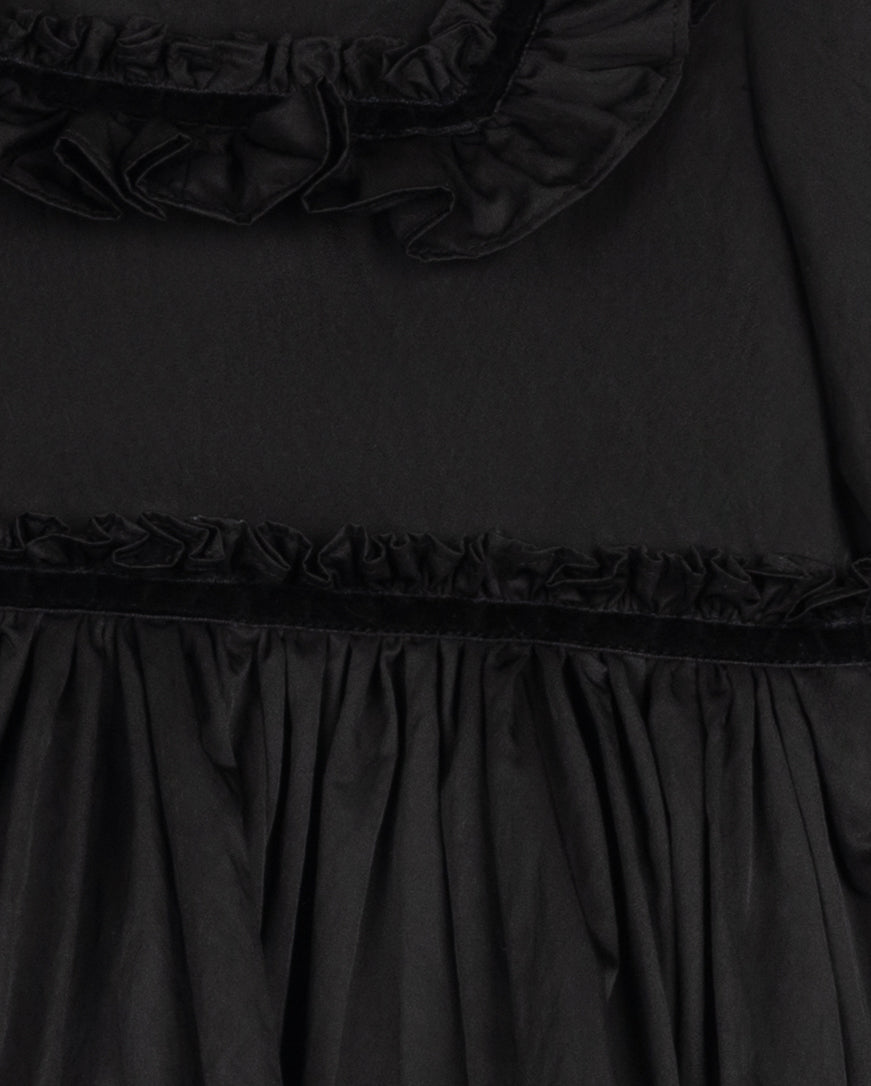 Taffeta Tiered Knee Gown