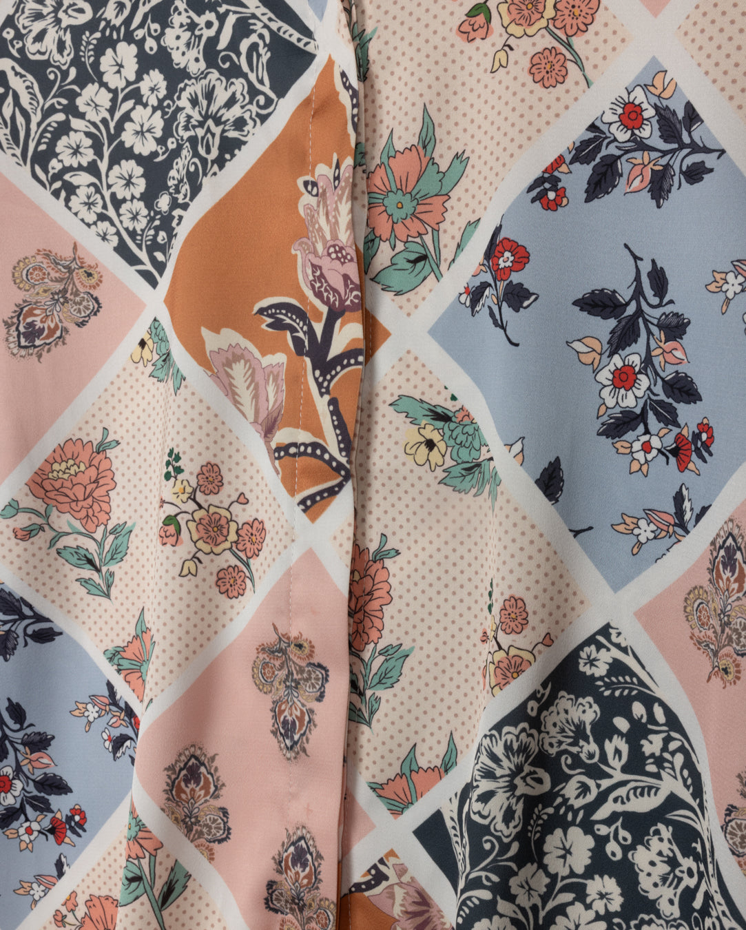 Patchwork Print Blouse