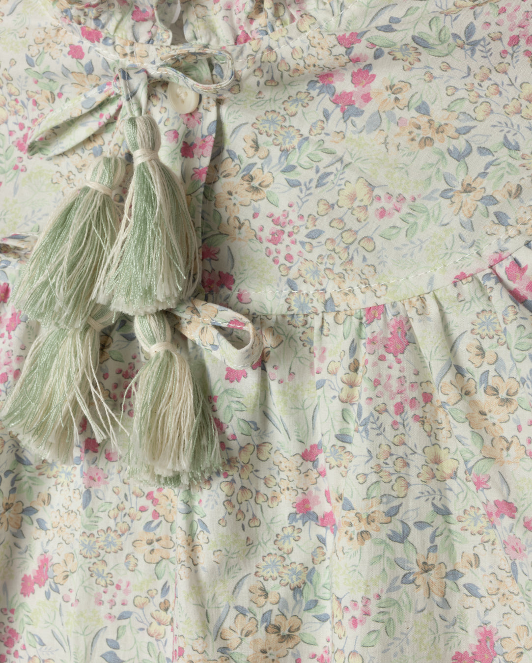 Slater Ruffle Neck Floral Blouse