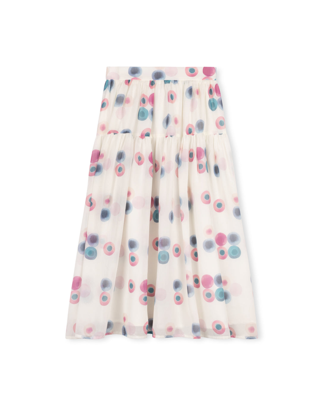 Circle Print Midi Skirt - Junees