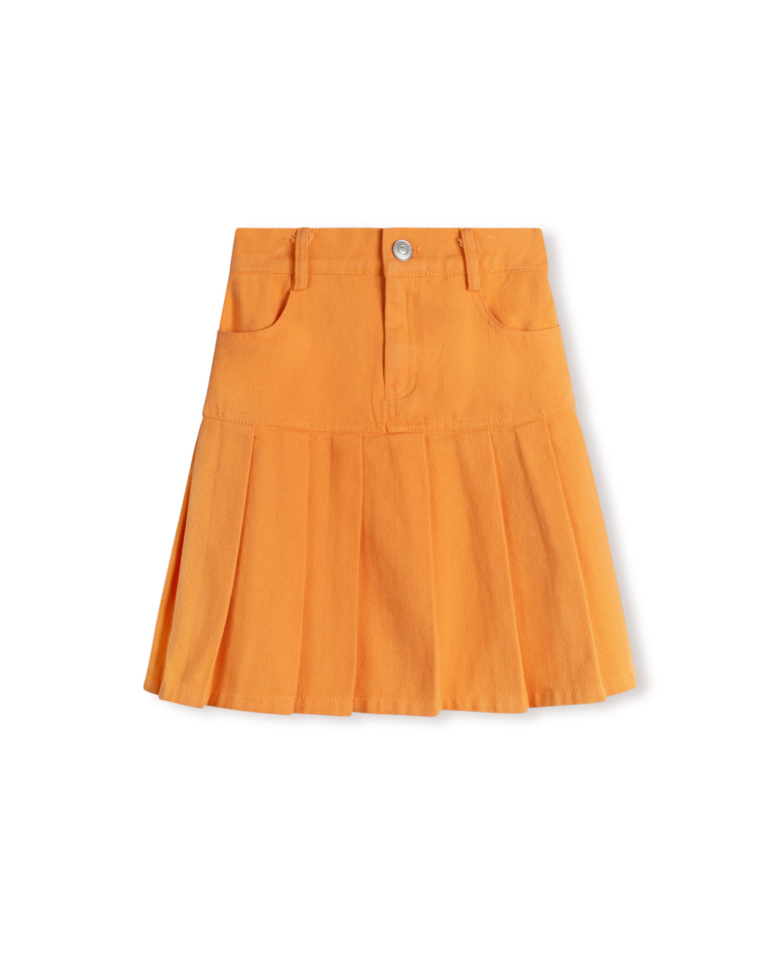 Denim Drop Yolk Pleated Skirt - Junees