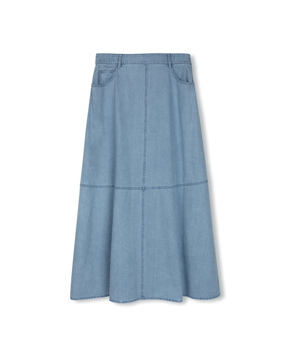 Full Denim Maxi Skirt - Junees