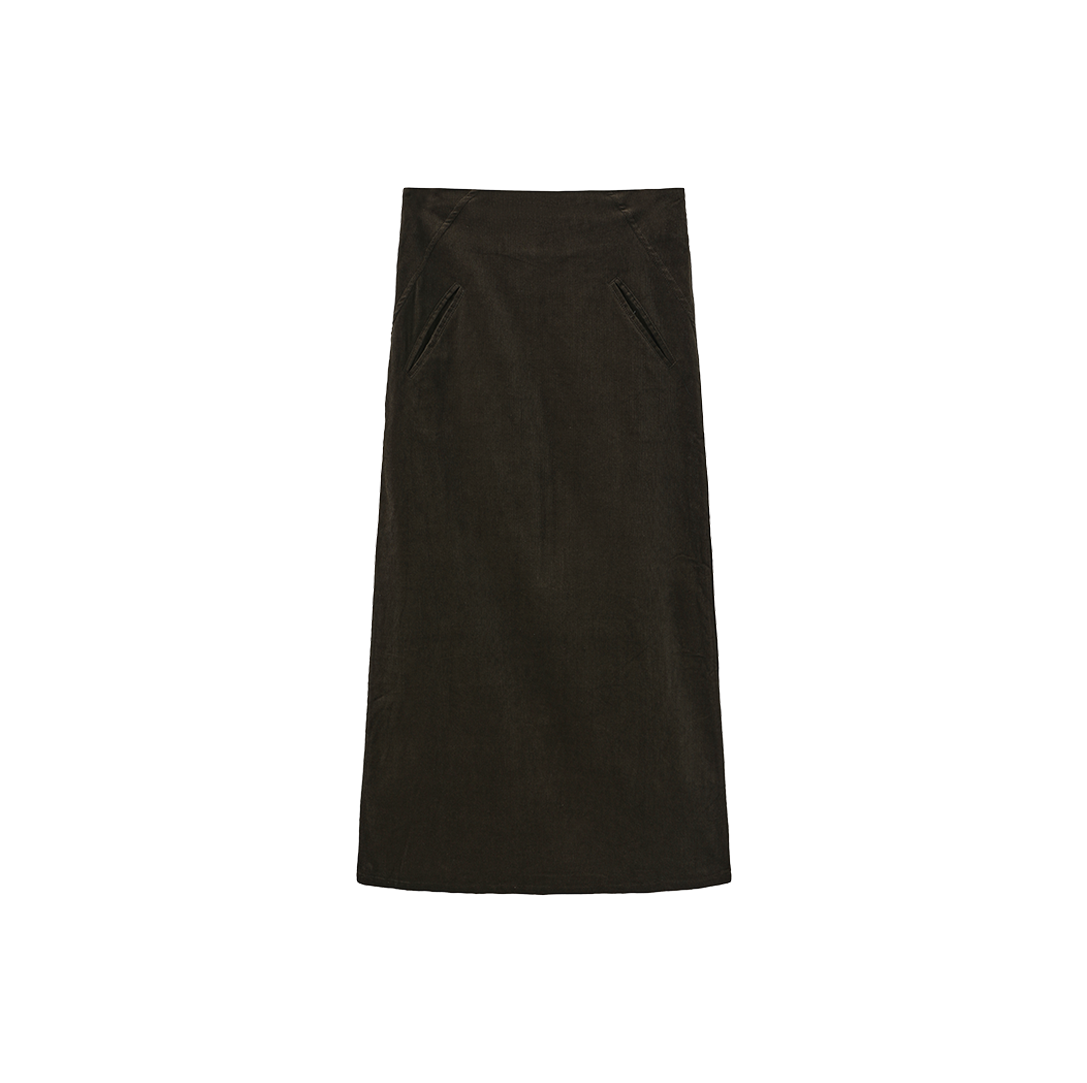 Corduroy Slit Pocket Skirt