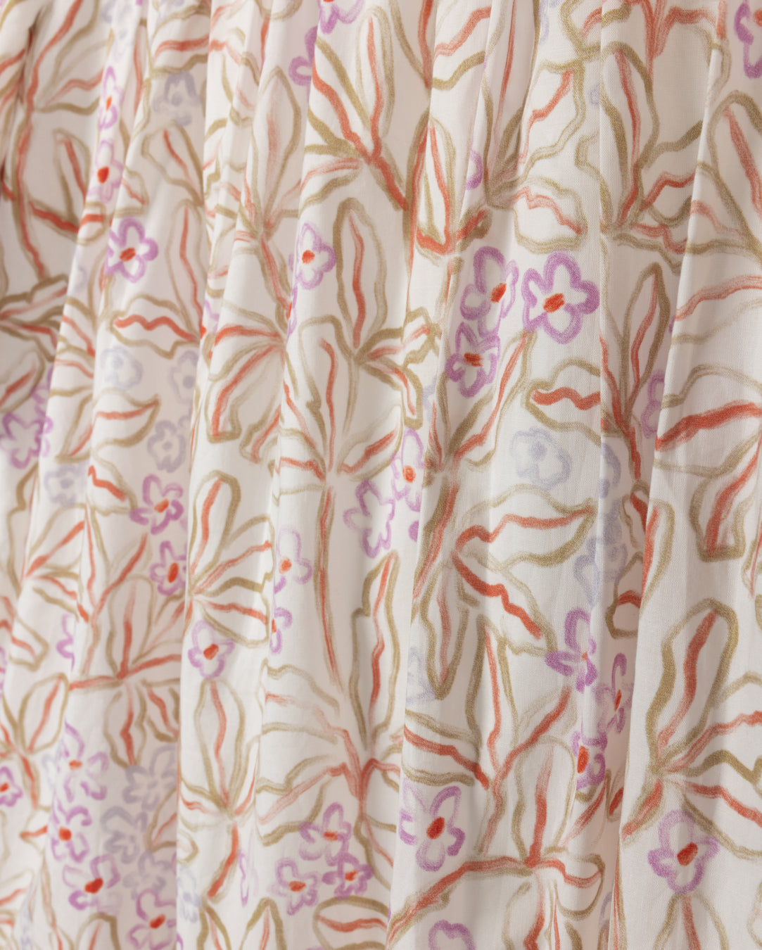 Floral Painted Babydoll Dress