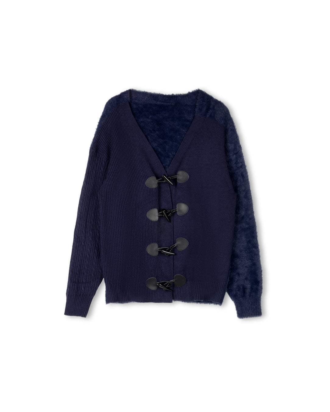 Color Block Toggle Cardigan W-20538