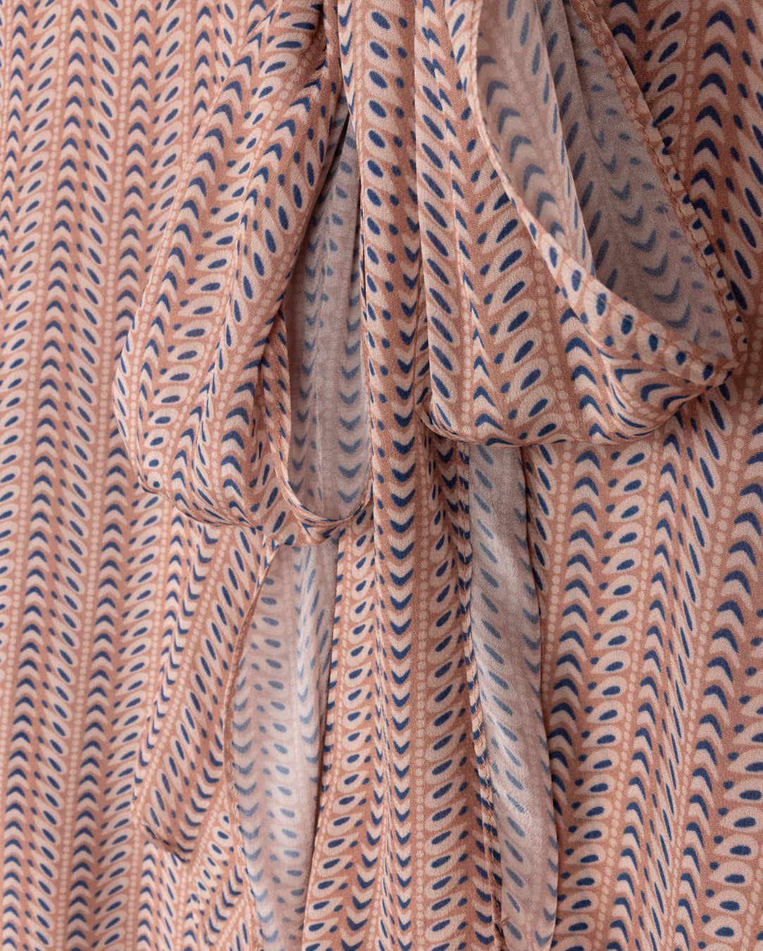 Neck Tie Silk Blouse W-23241