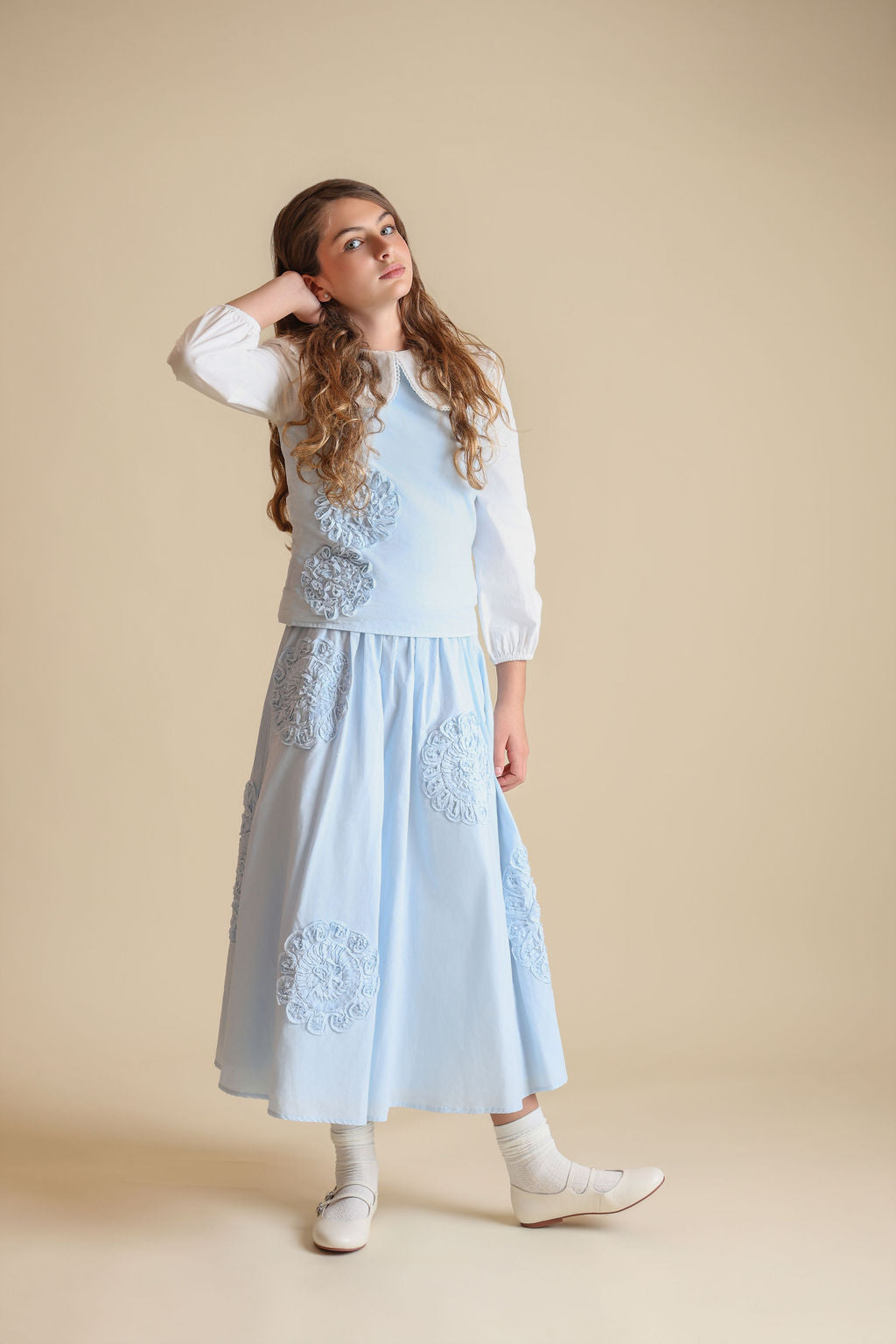 Poplin Pop Up Flower Vest