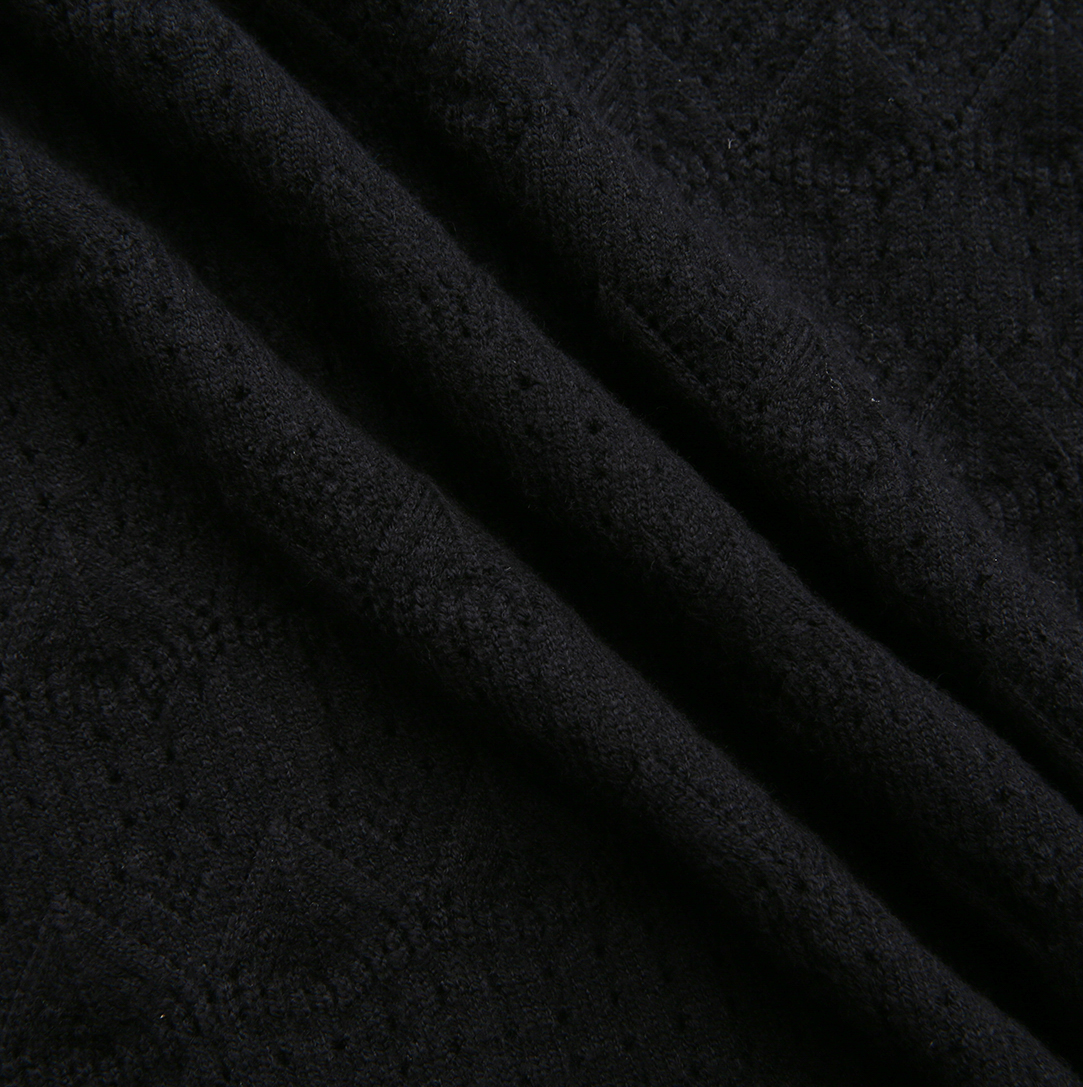 Pointelle Ruffle Sweater