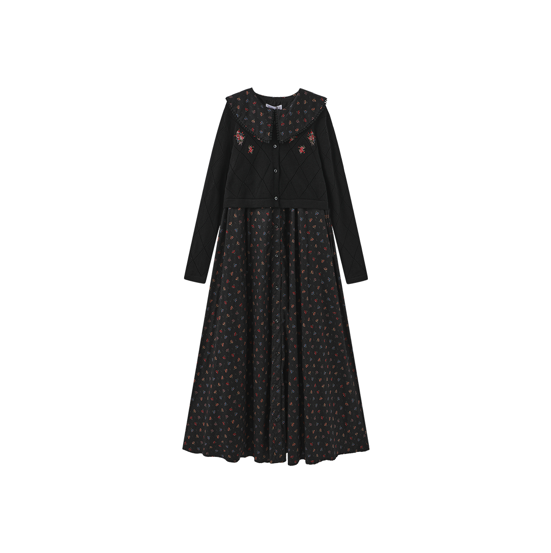 Cardigan And Printed Robe set