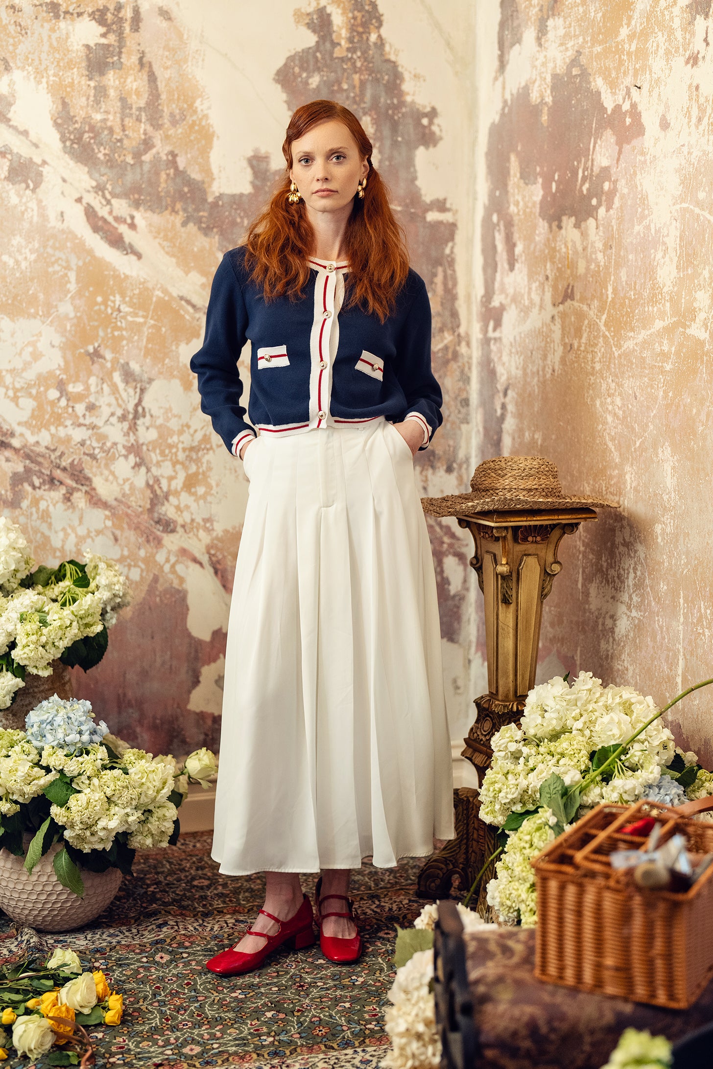 Jersey Stripe Cardigan W-19900