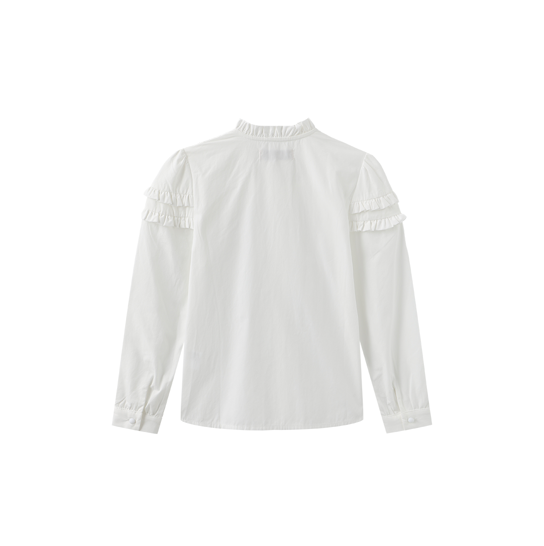 Ruffle Trimming Blouse