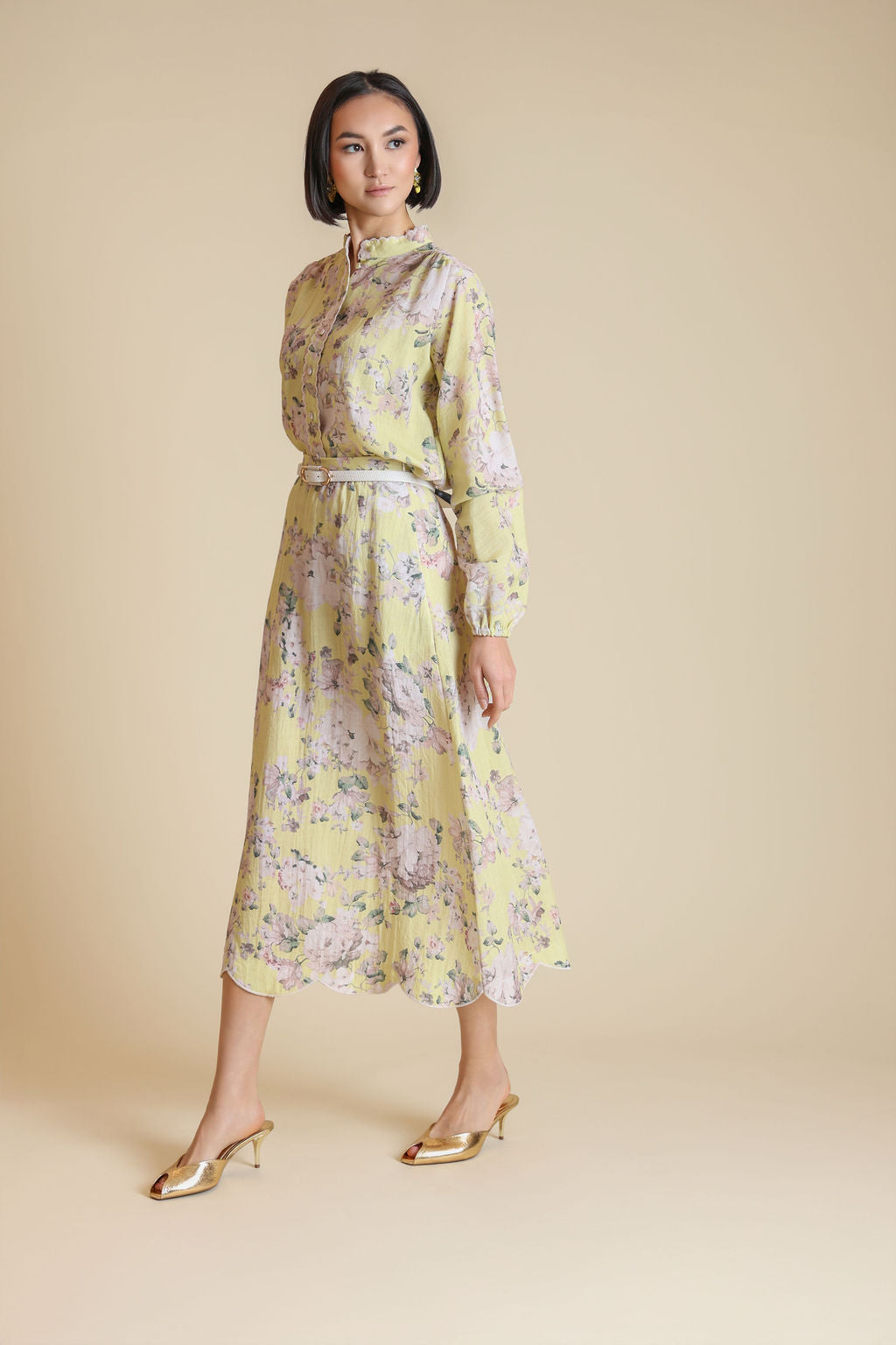 Debra Linen Scallop Skirt - Junees