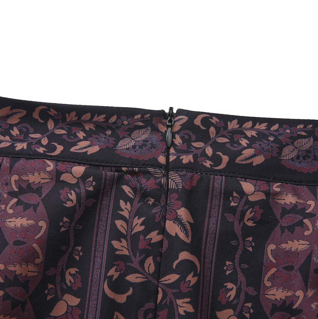 Russel Silk Patterned Maxi Skirt
