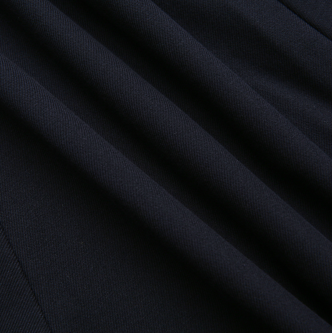 Paneled Wool Maxi Skirt