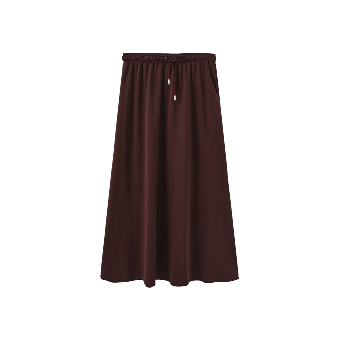 Sweatshirt Drawstring Maxi Skirt