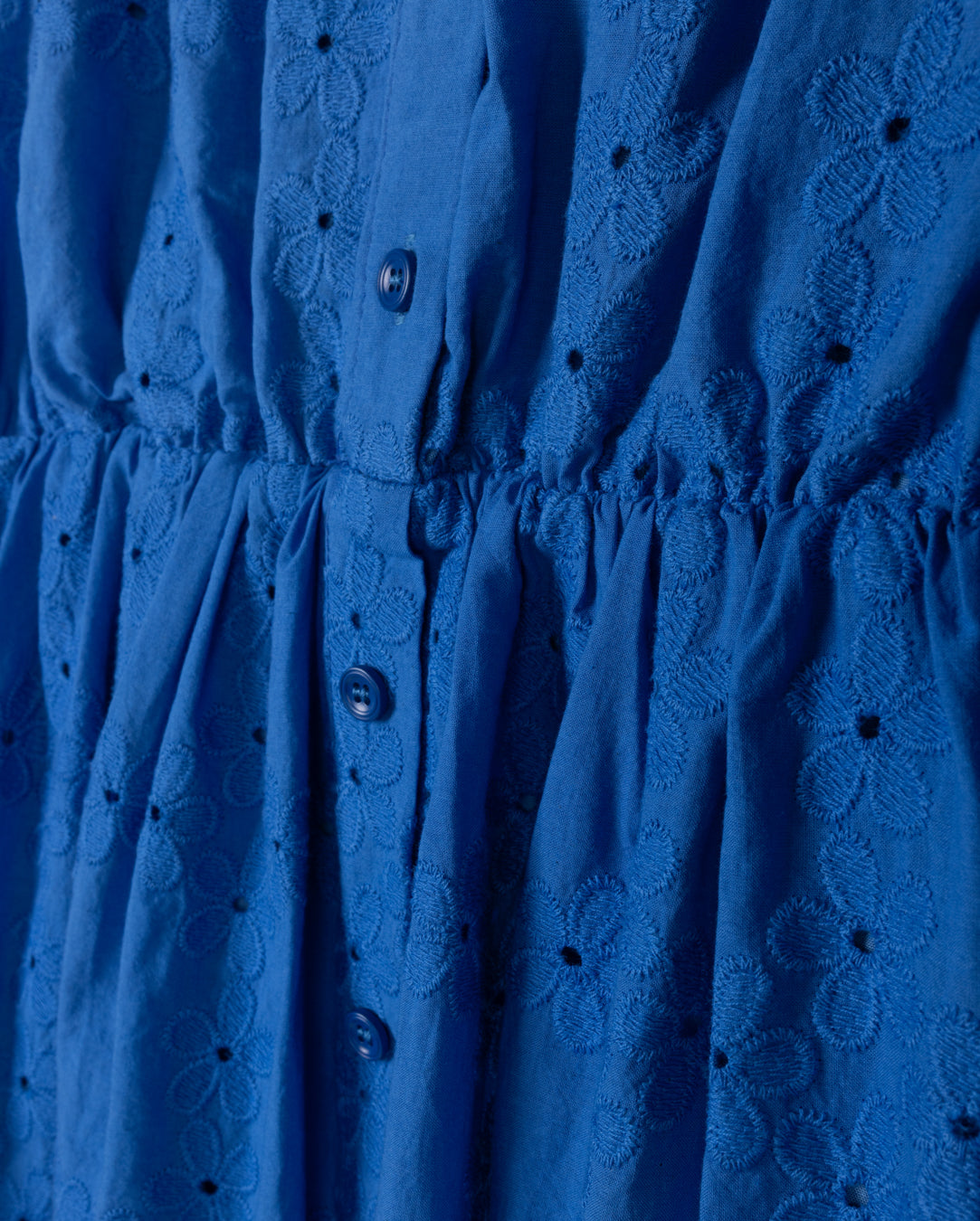 Eyelet Floral Waisted Dress