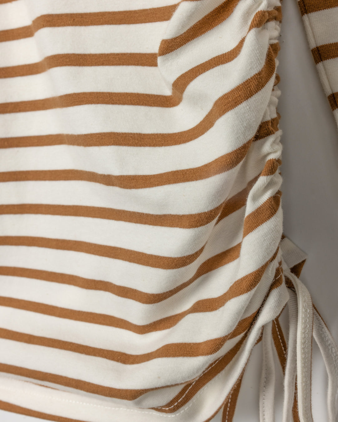 Ruched Striped Tee