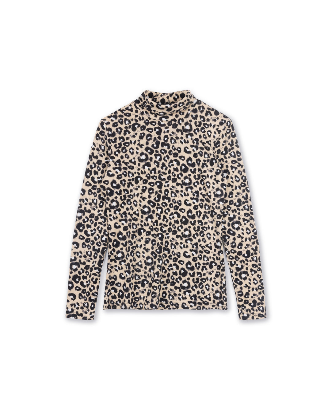 Daisy Printed Fitted Turtleneck