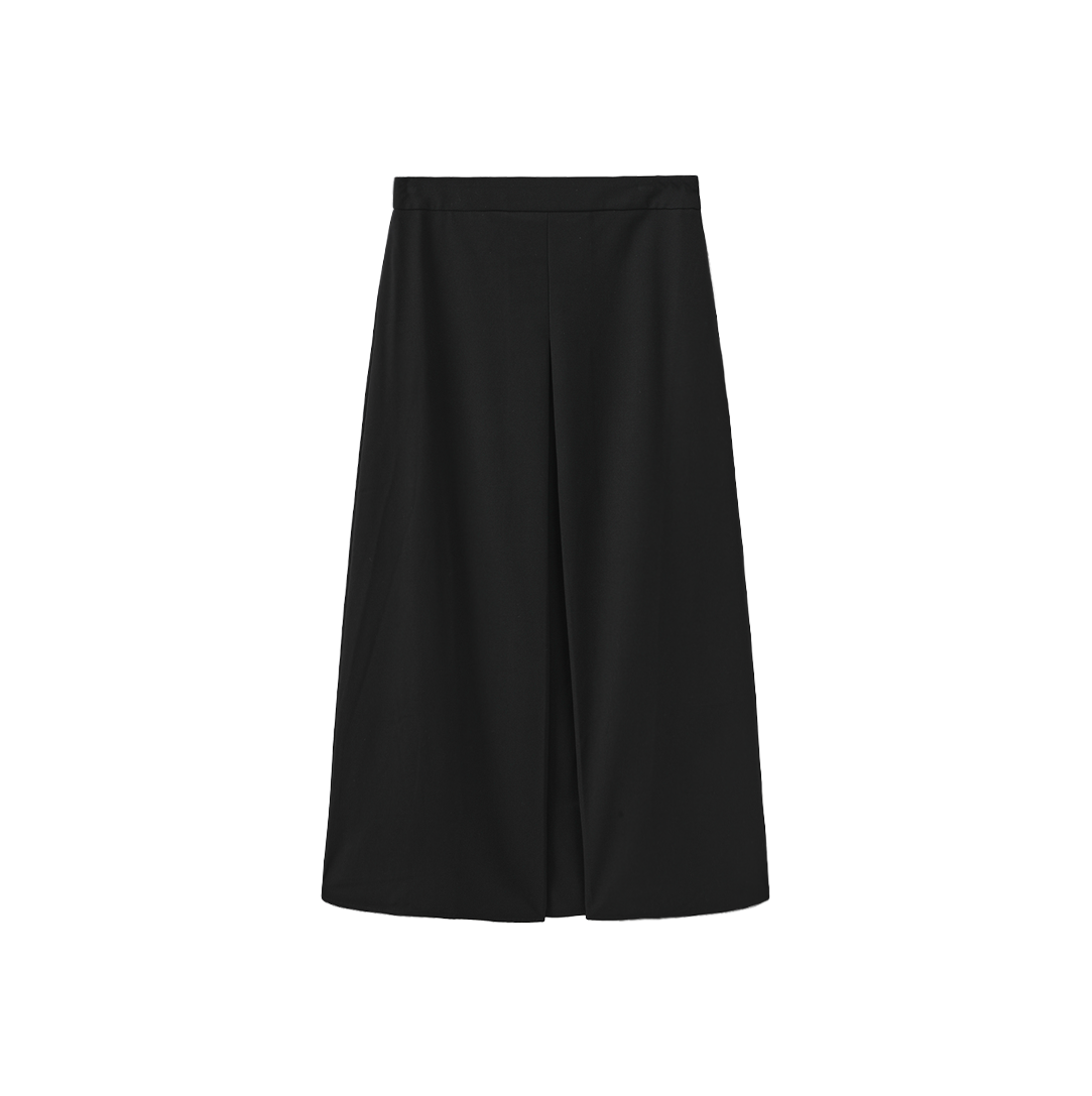 Front Kick Pleat Suit Skirt