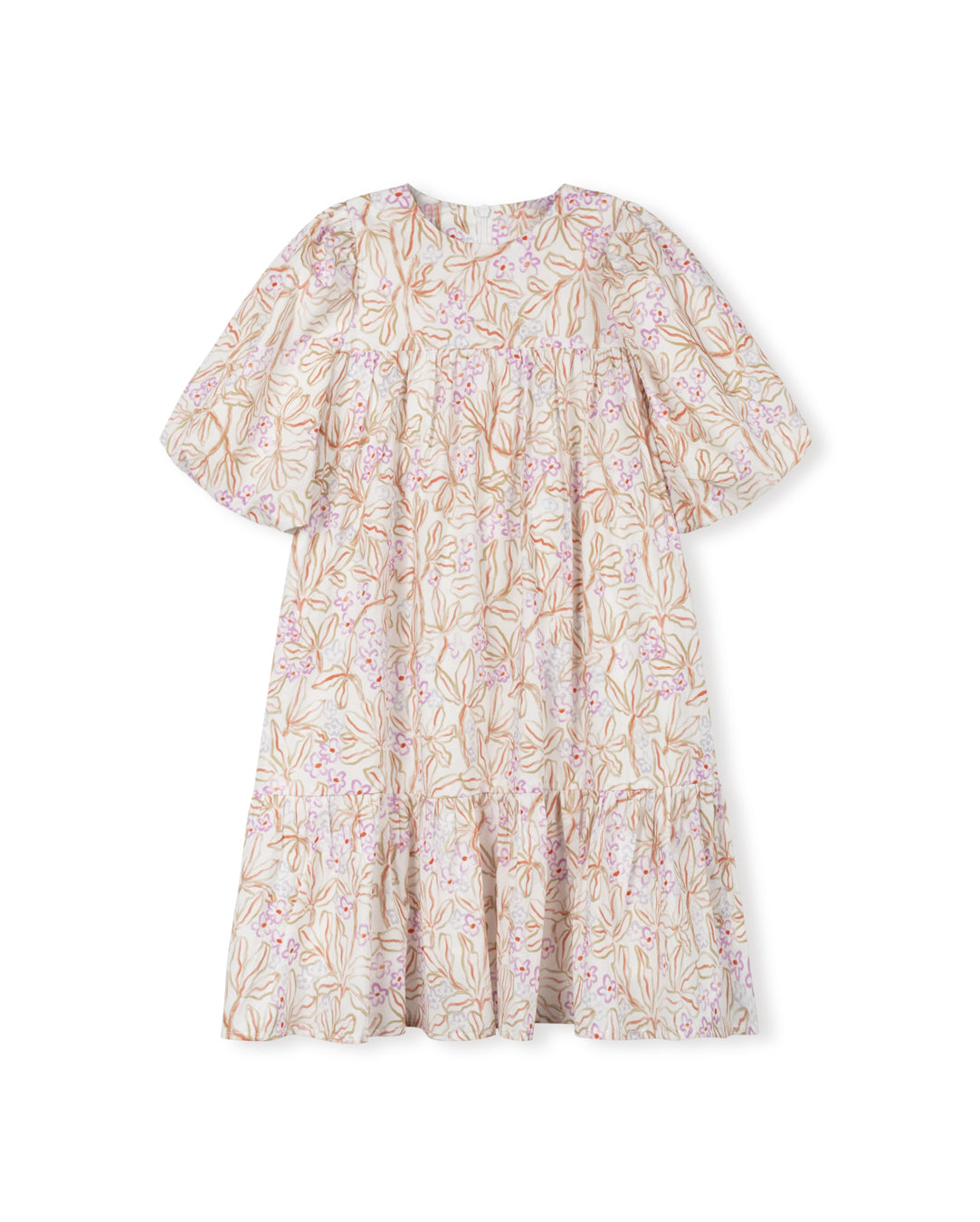 Floral Painted Babydoll Dress
