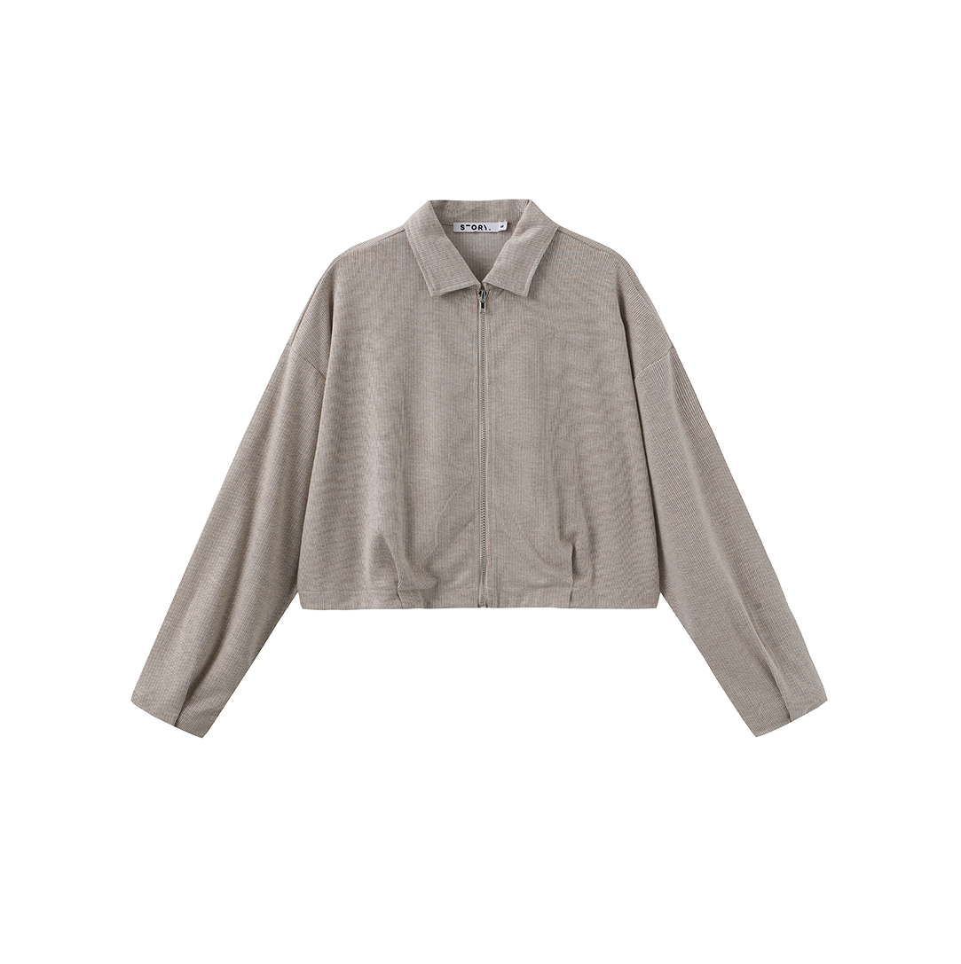 Soft Stretched Crop Jacket